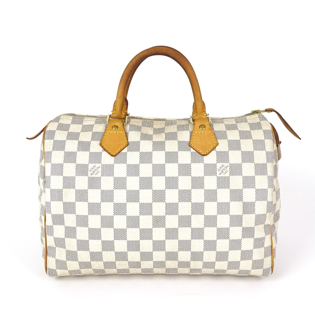 speedy 30 damier azur canvas city handbag