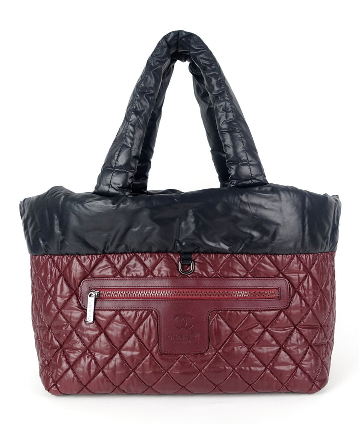 coco cocoon reversible nylon tote bag
