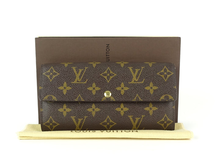 sarah monogram canvas wallet