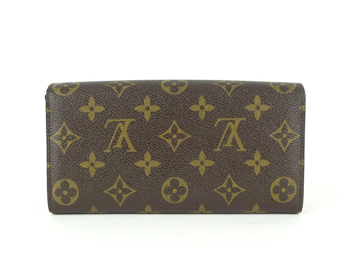 sarah monogram canvas wallet