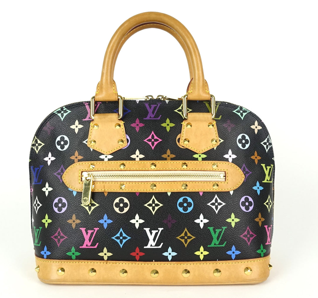 alma multicolor monogram canvas handbag