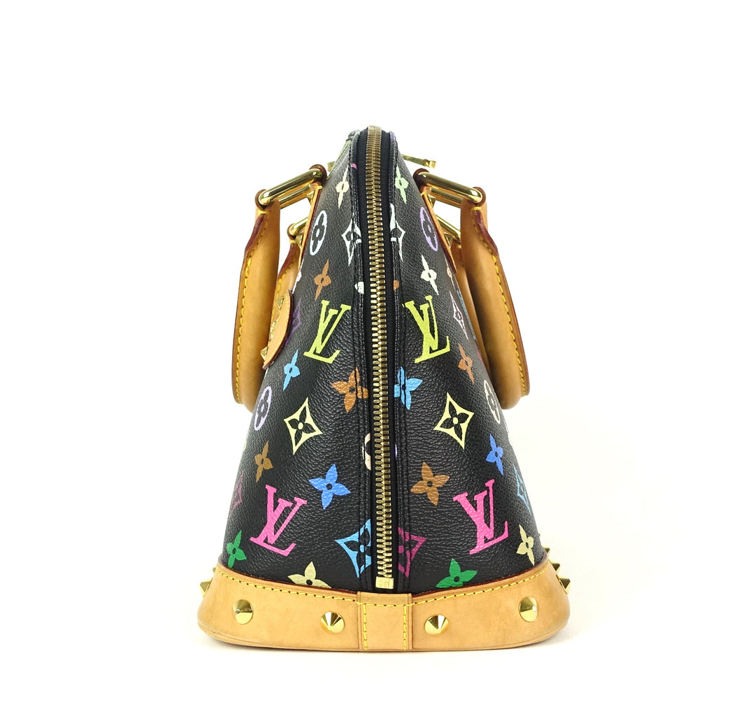 alma multicolor monogram canvas handbag