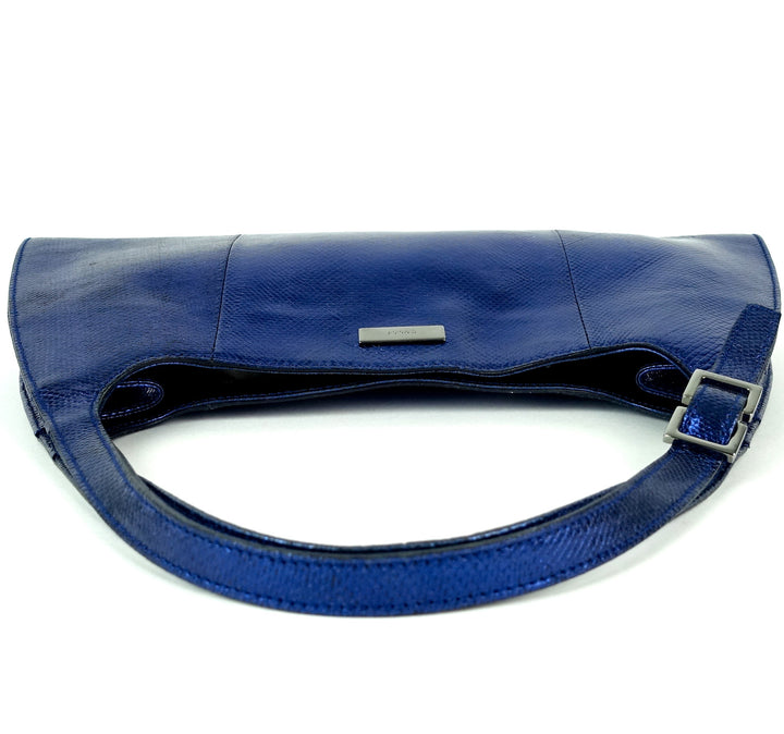 snakeskin leather shoulder bag