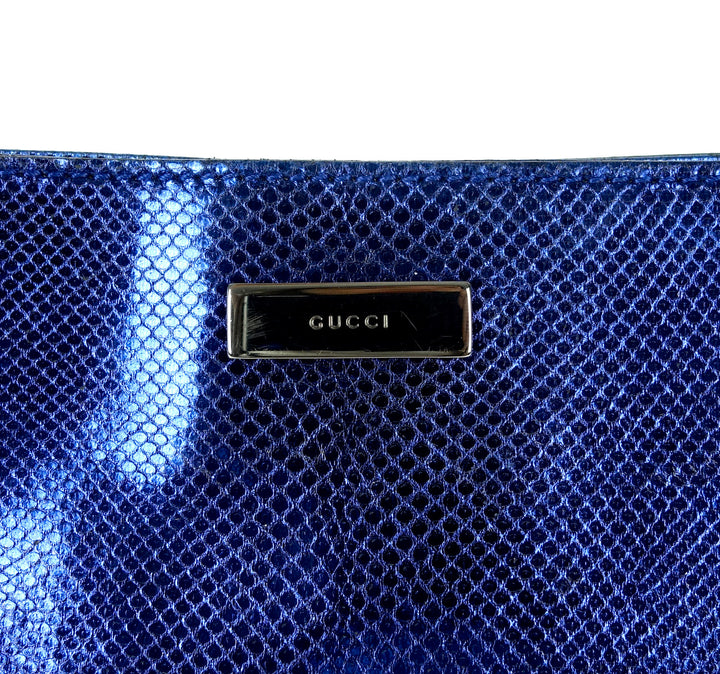 snakeskin leather shoulder bag