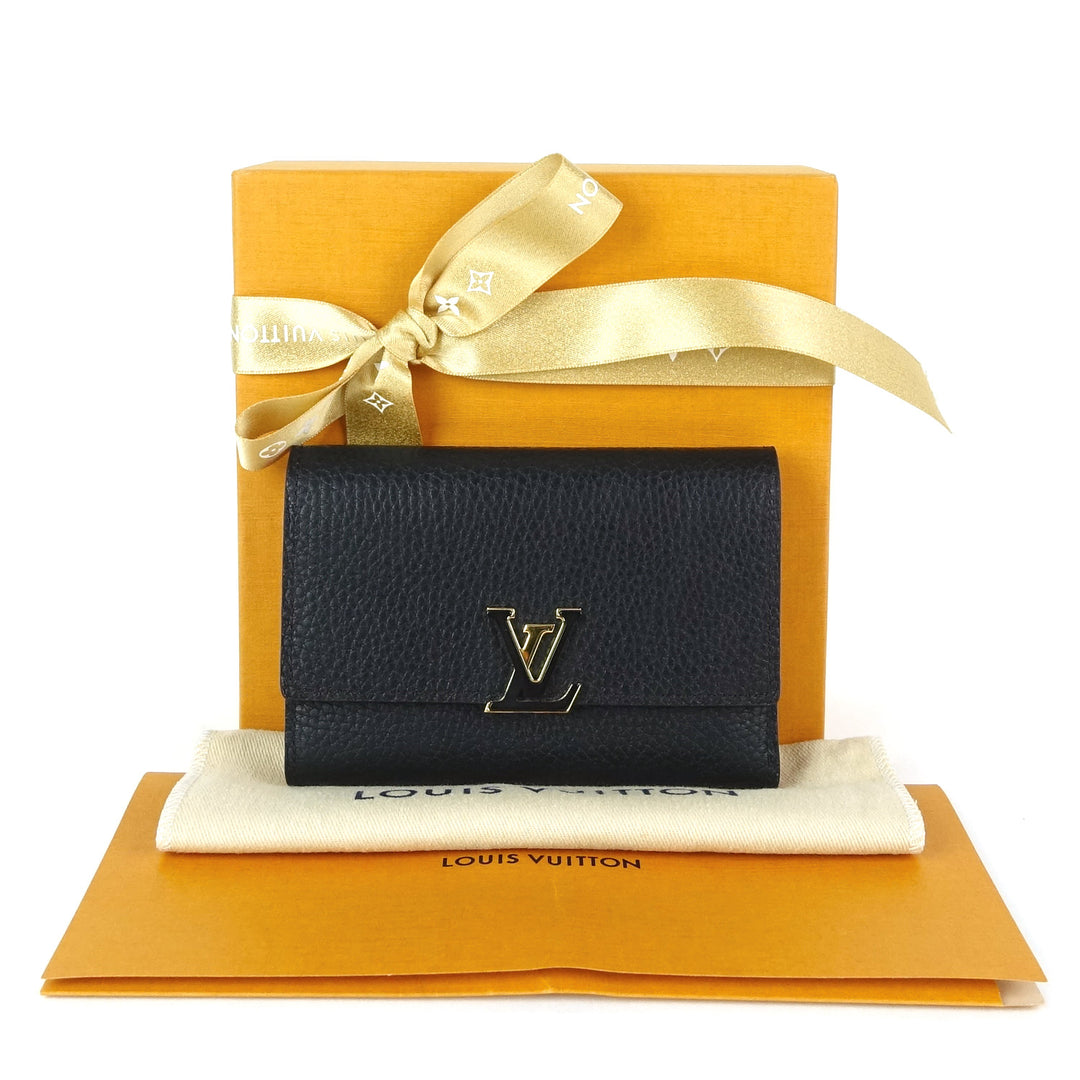 taurillon capucines calfskin leather wallet