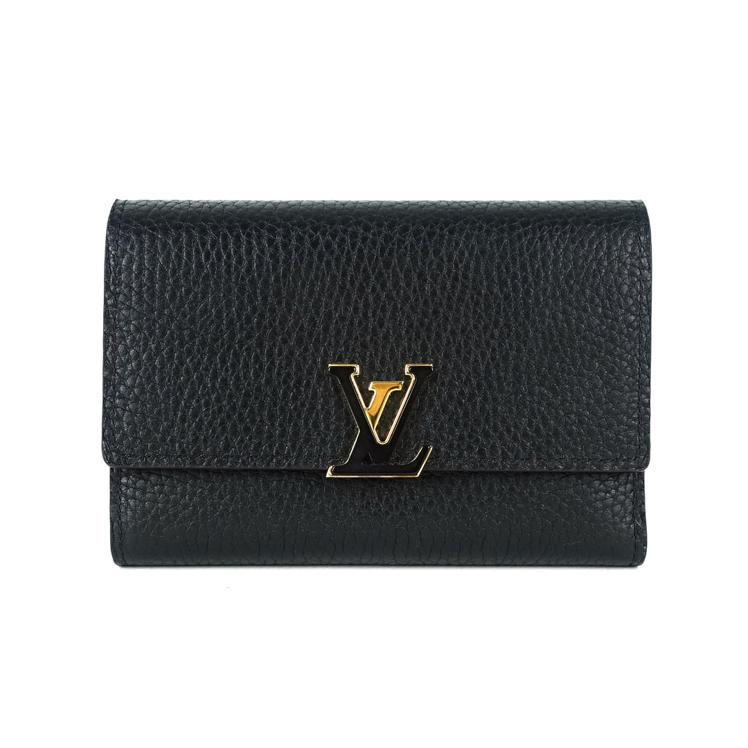 taurillon capucines calfskin leather wallet