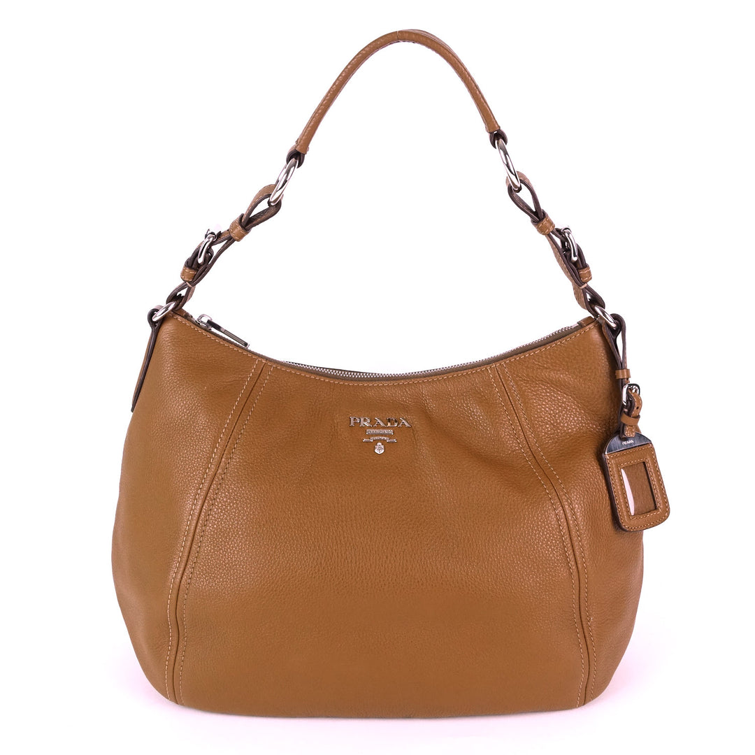 phenix vitello daino leather hobo bag