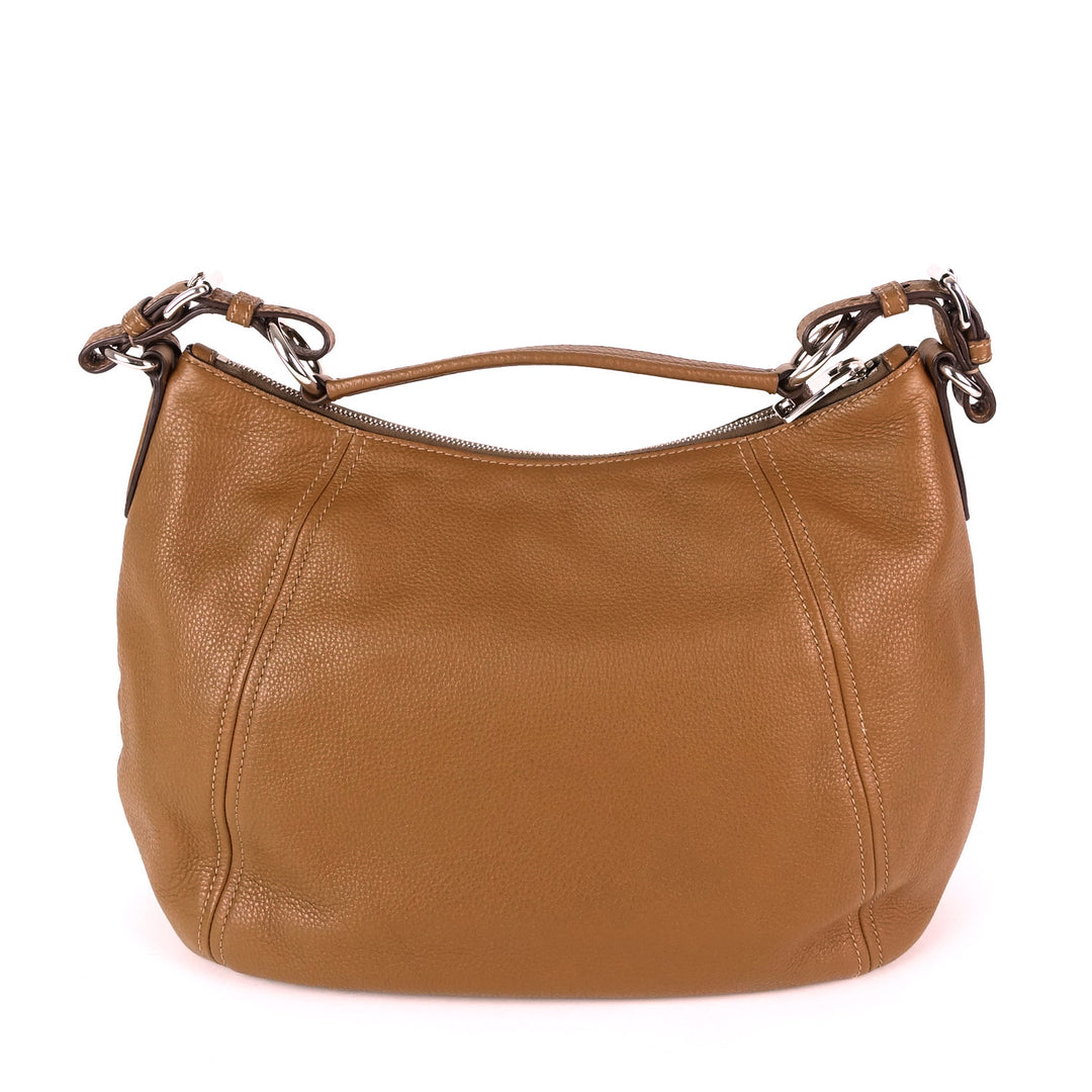 phenix vitello daino leather hobo bag