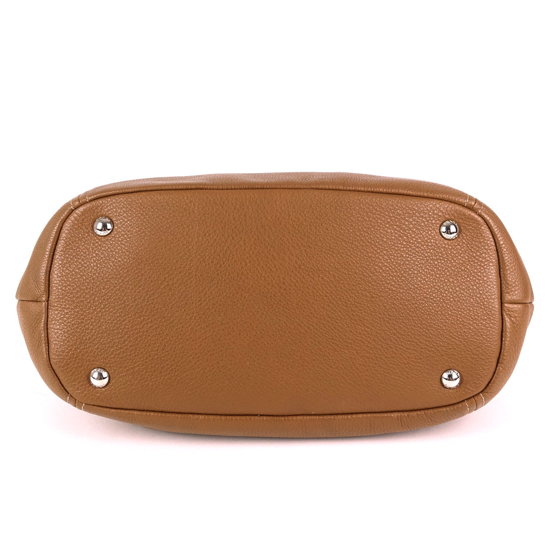 phenix vitello daino leather hobo bag