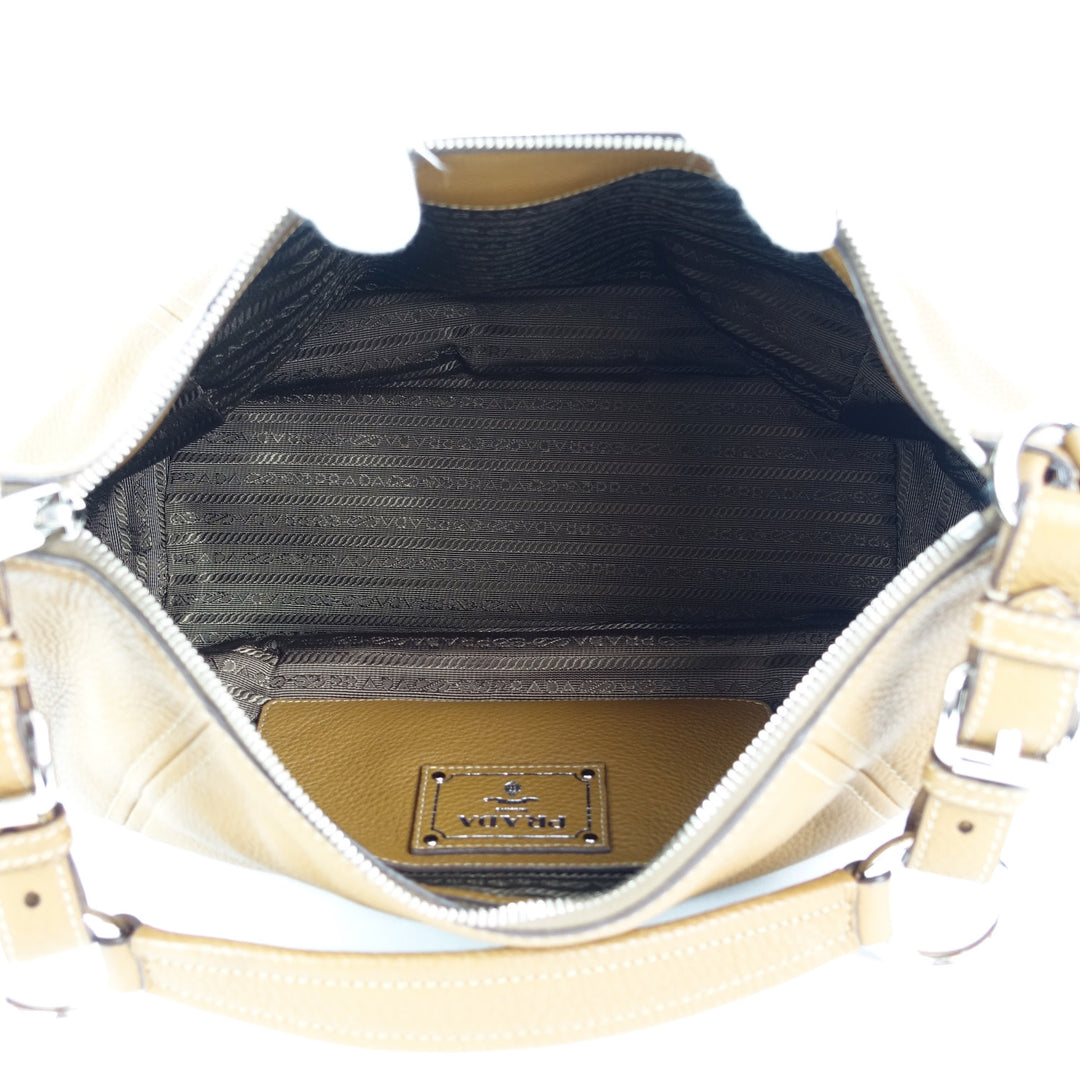 phenix vitello daino leather hobo bag