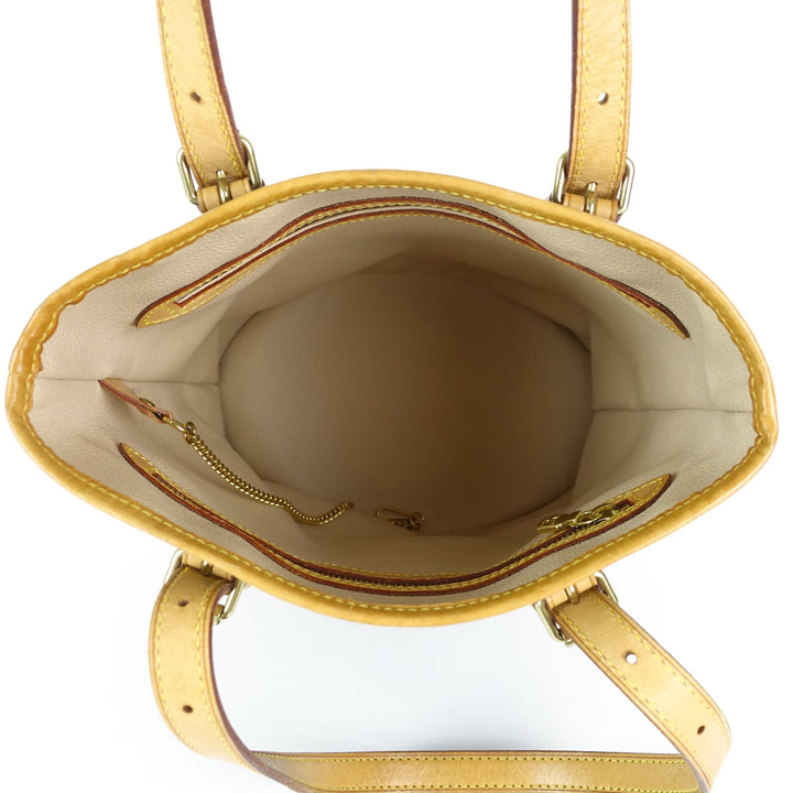 bucket pm monogram canvas shoulder bag with pouch