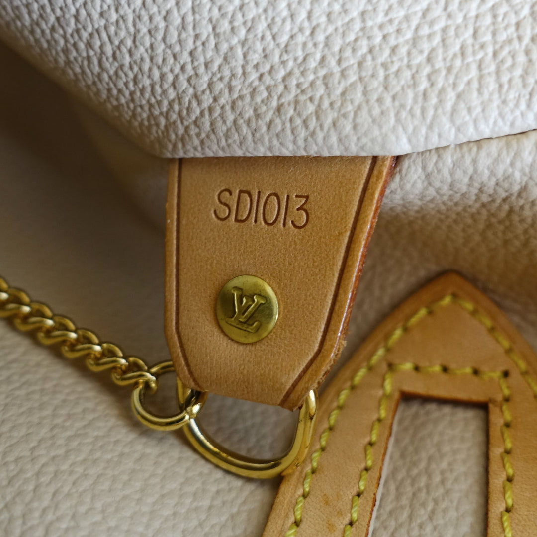 bucket pm monogram canvas shoulder bag with pouch