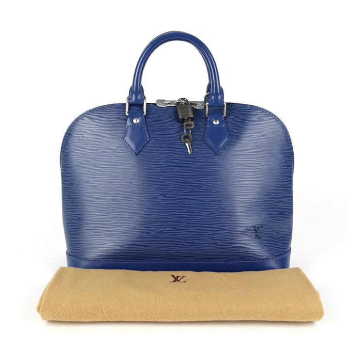 alma mm epi leather handbag