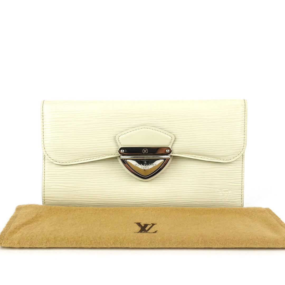 eugenie cream epi leather wallet