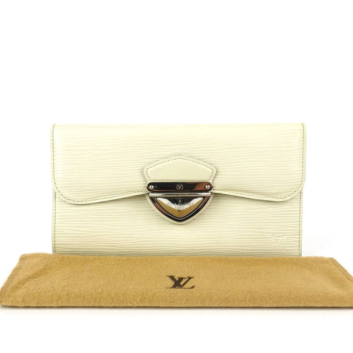 eugenie cream epi leather wallet