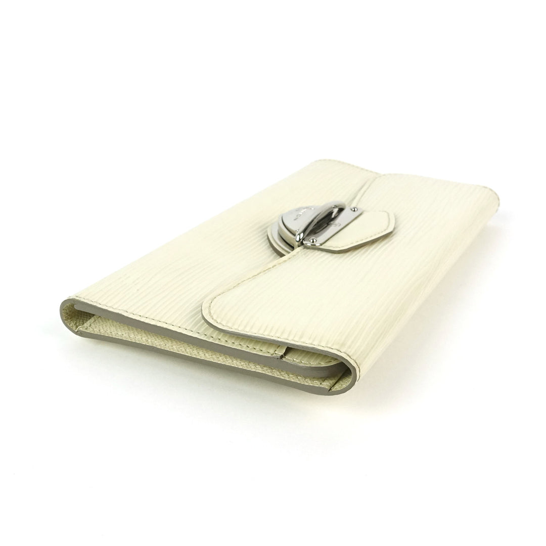 eugenie cream epi leather wallet