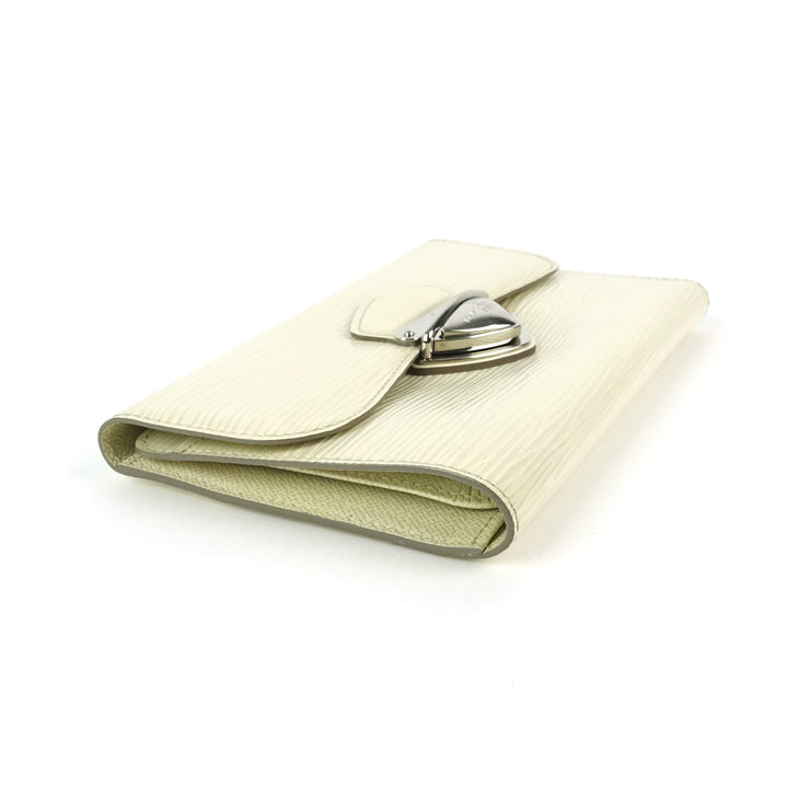 eugenie cream epi leather wallet