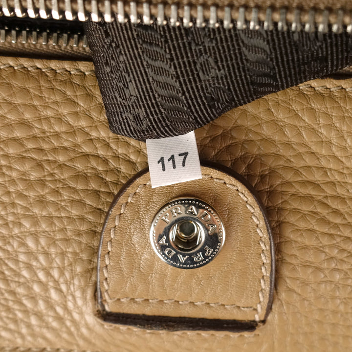 vitello daino leather tote bag