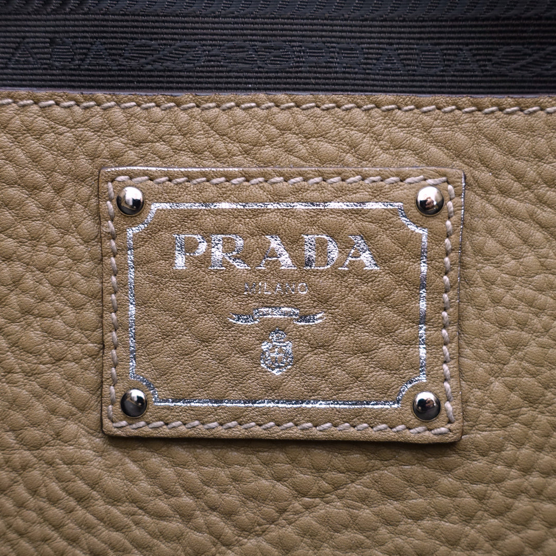 vitello daino leather tote bag