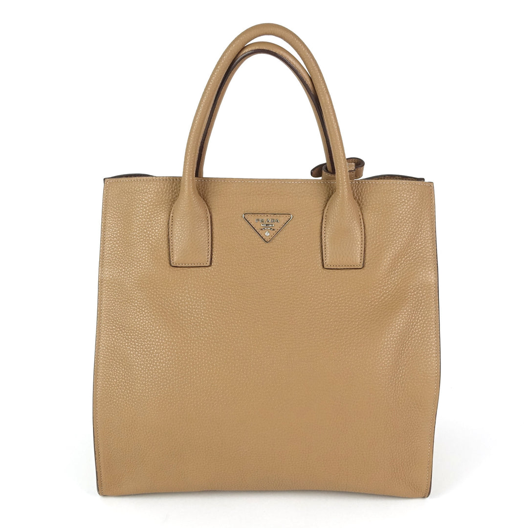 vitello daino leather tote bag