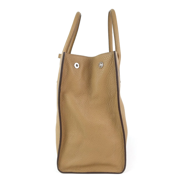vitello daino leather tote bag