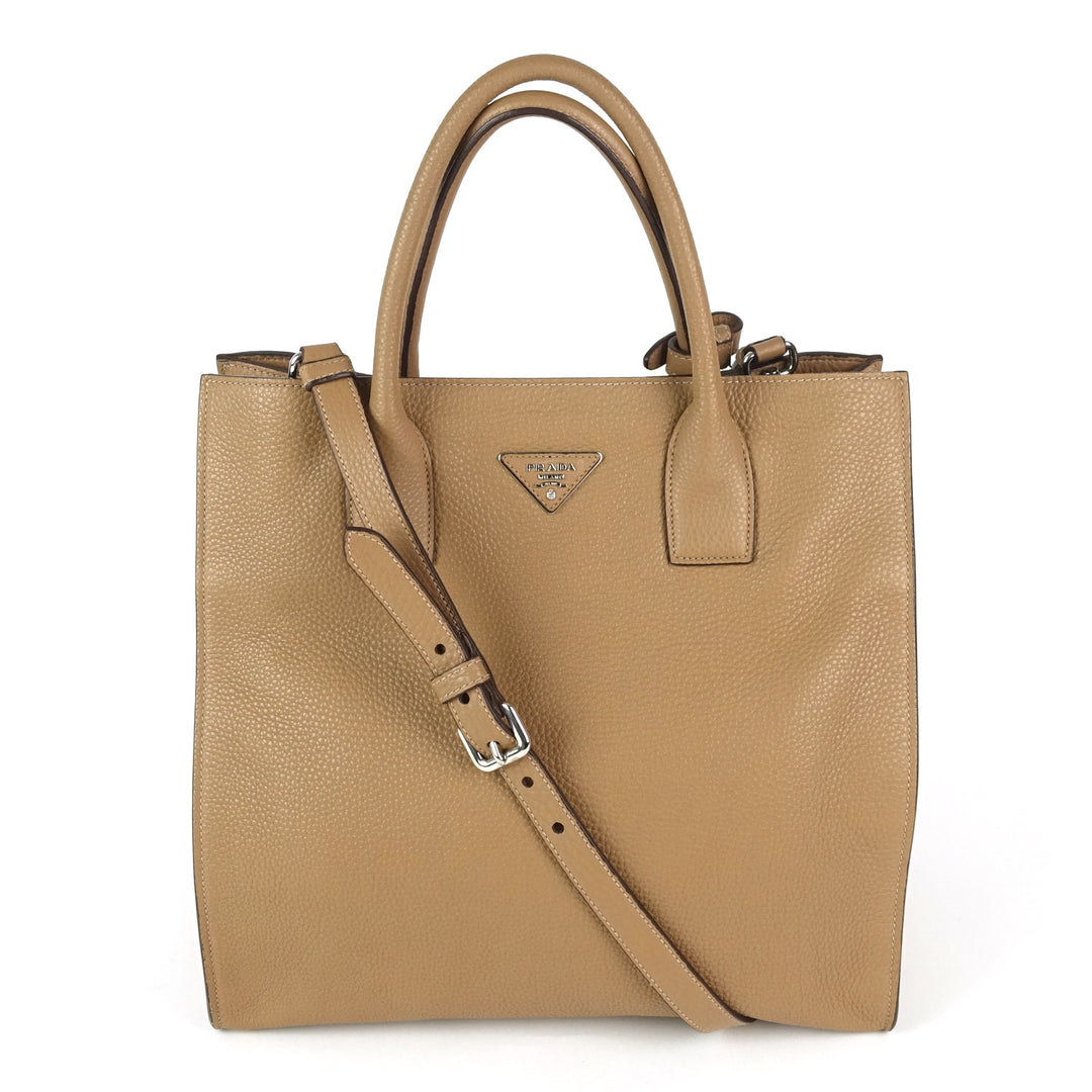 vitello daino leather tote bag