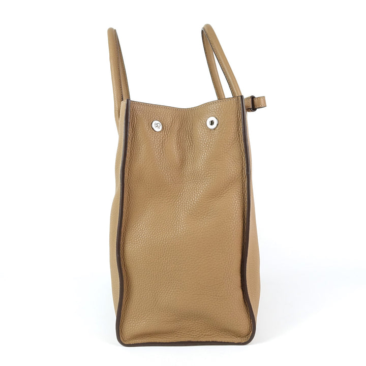 vitello daino leather tote bag