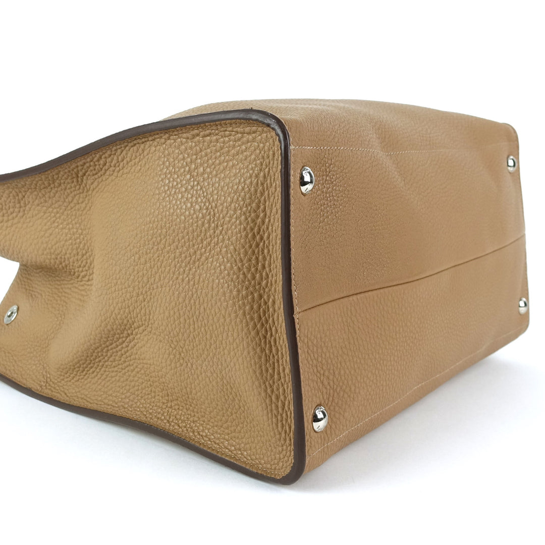 vitello daino leather tote bag