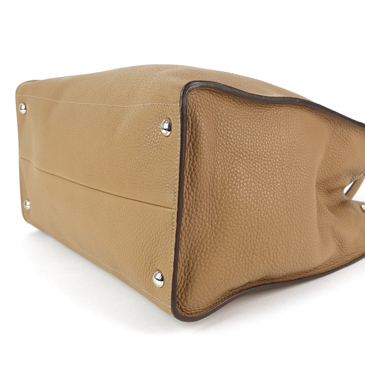 vitello daino leather tote bag