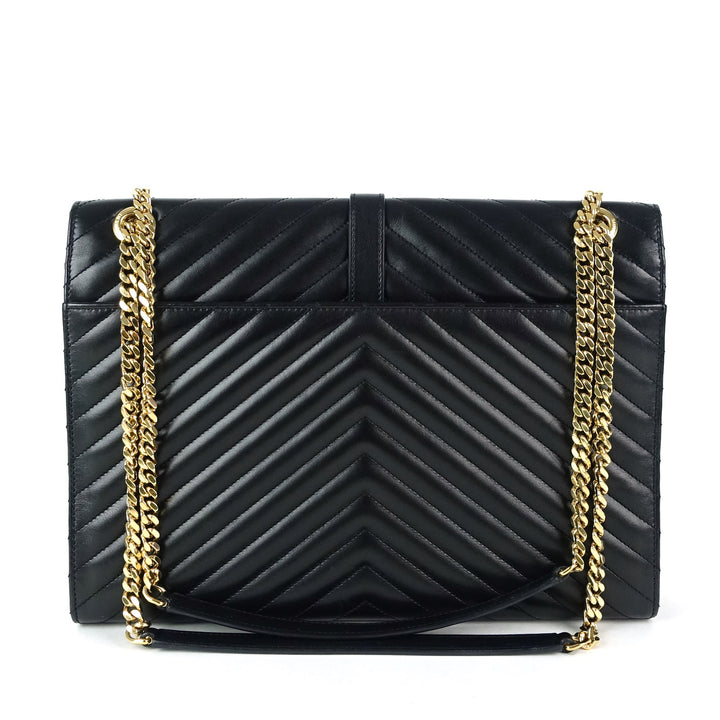 matalasse chevron calf leather large bag