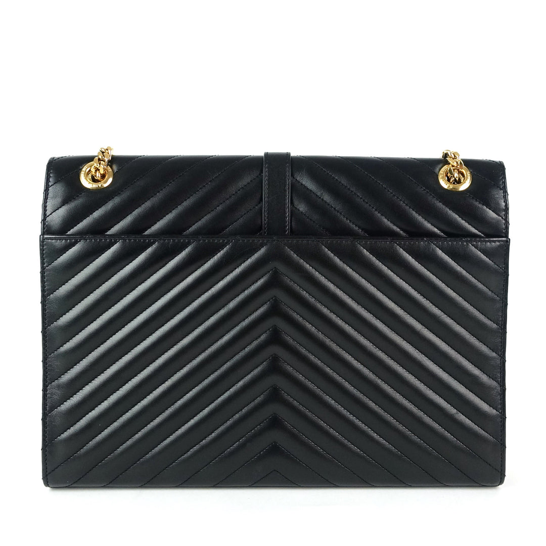 matalasse chevron calf leather large bag