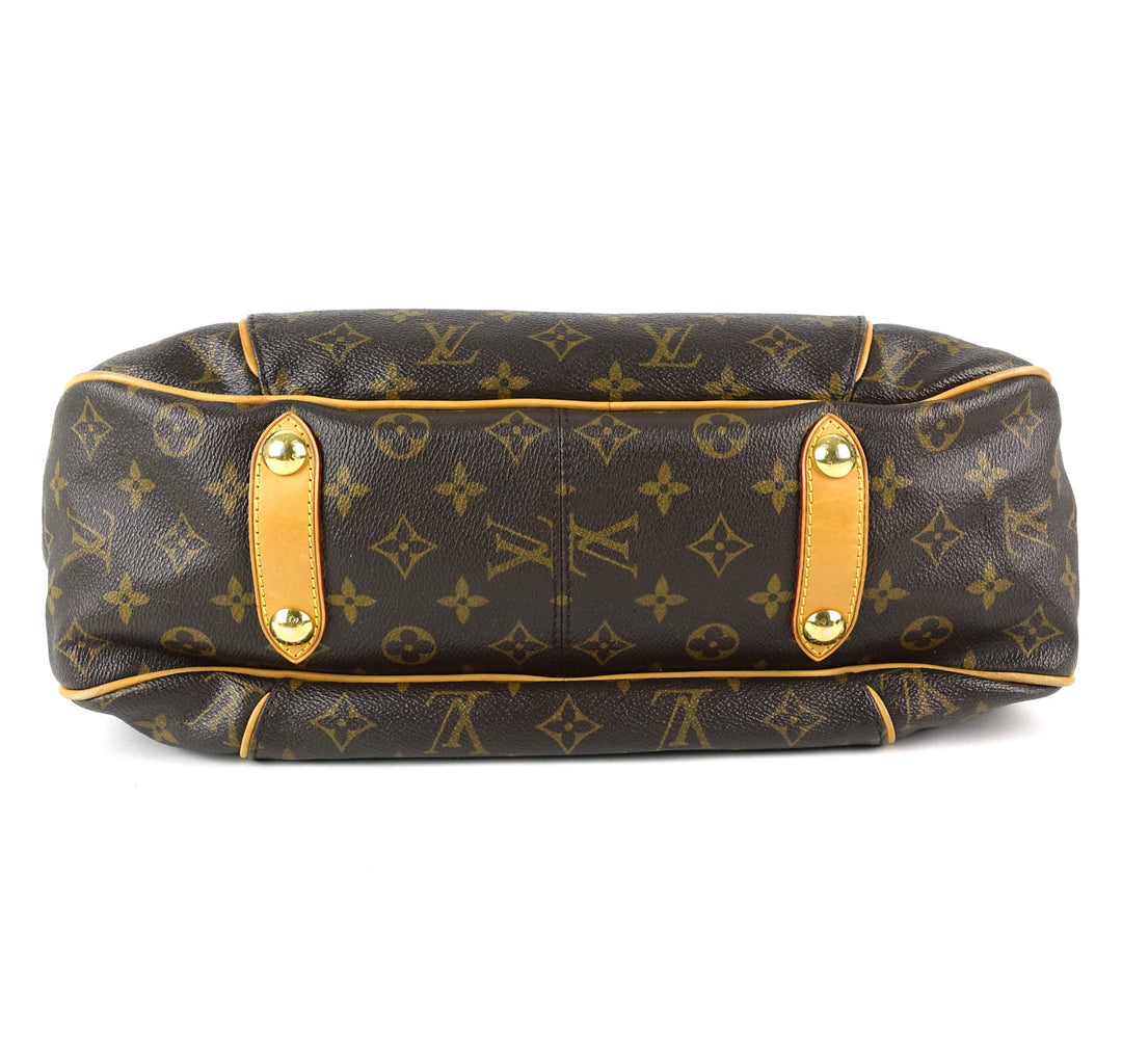 galliera pm monogram canvas shoulder bag