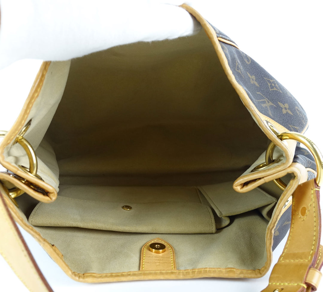 galliera pm monogram canvas shoulder bag