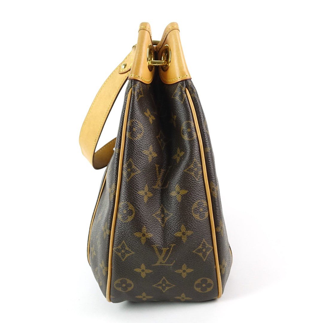 galliera pm monogram canvas shoulder bag