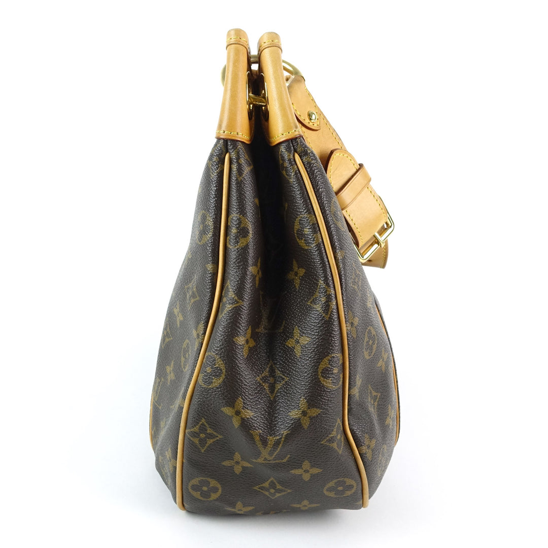 galliera pm monogram canvas shoulder bag