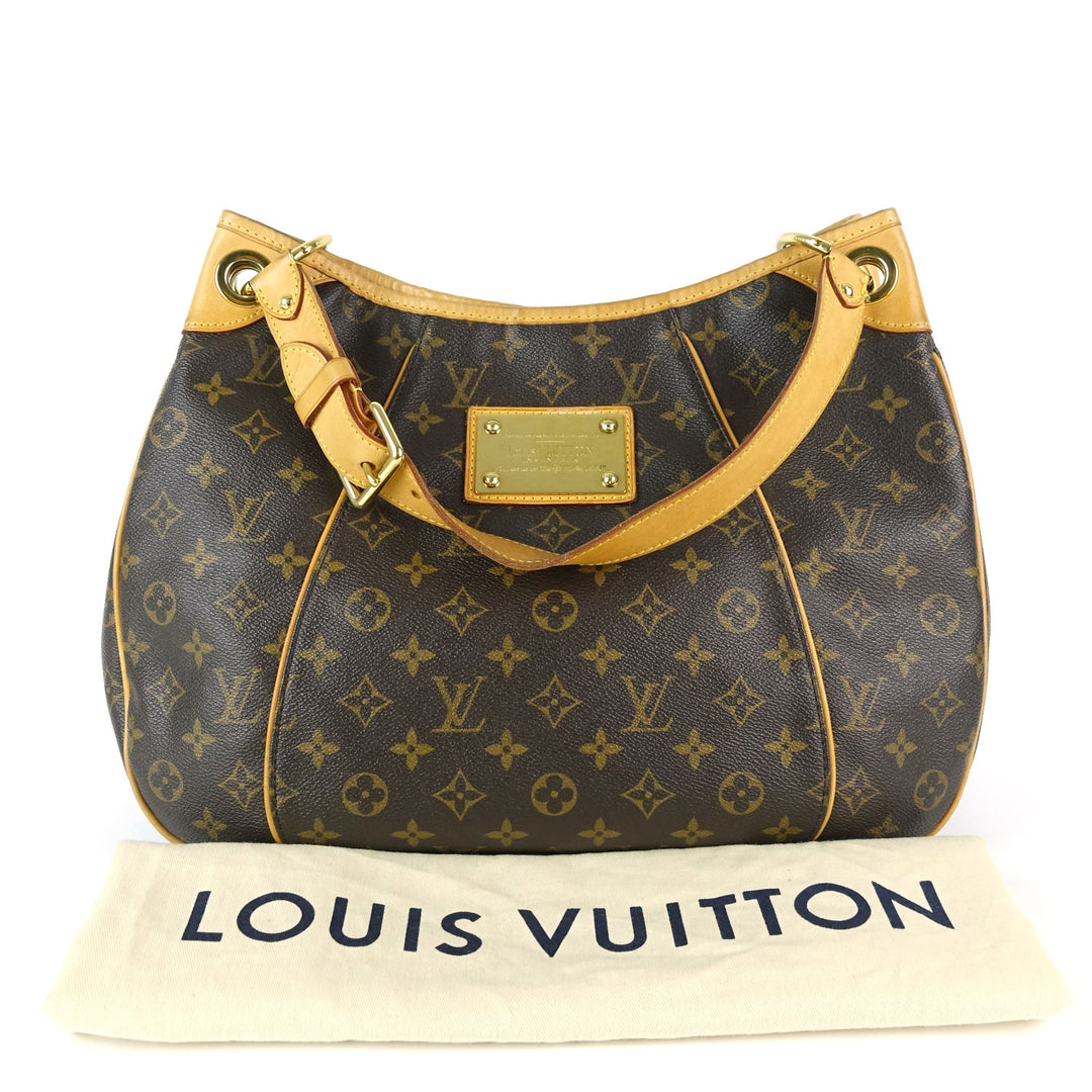 galliera pm monogram canvas shoulder bag