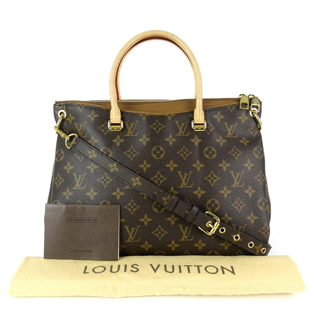 pallas monogram canvas handbag with strap