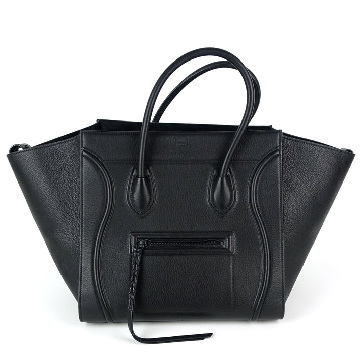 phantom grained calf leather medium bag