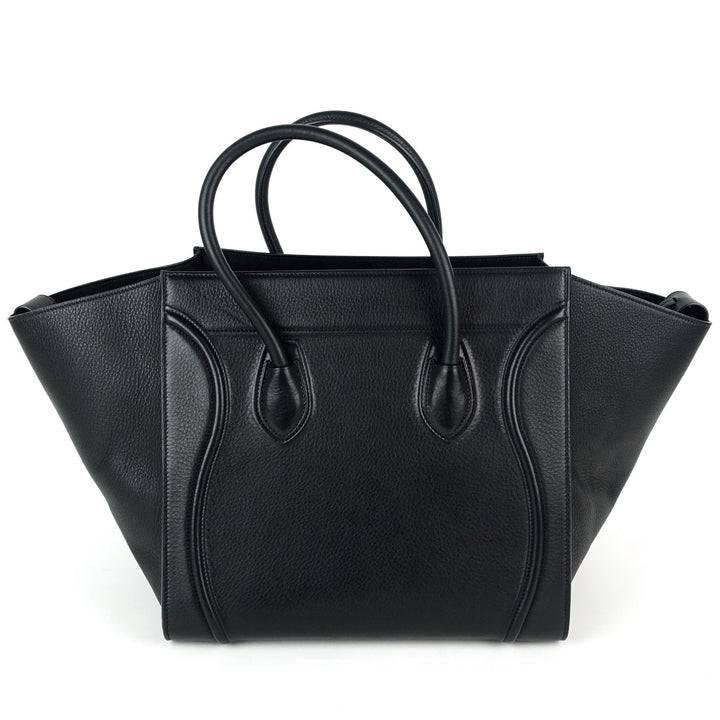 phantom grained calf leather medium bag