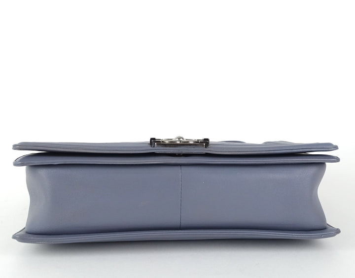 boy flap large lambskin leather bag