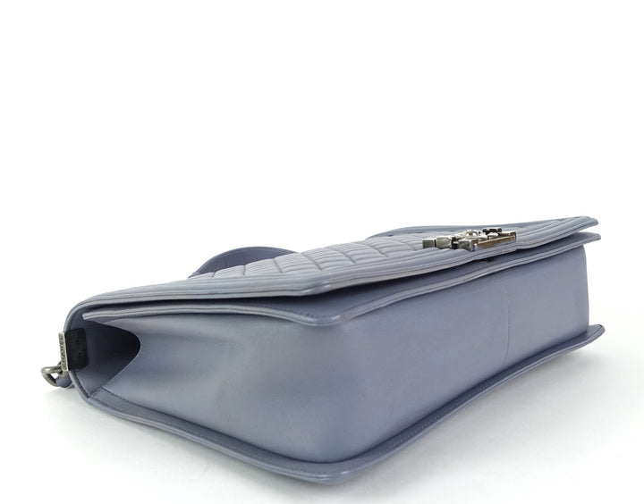 boy flap large lambskin leather bag