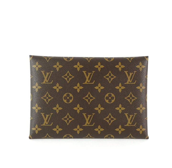 kirigami large monogram canvas clutch bag