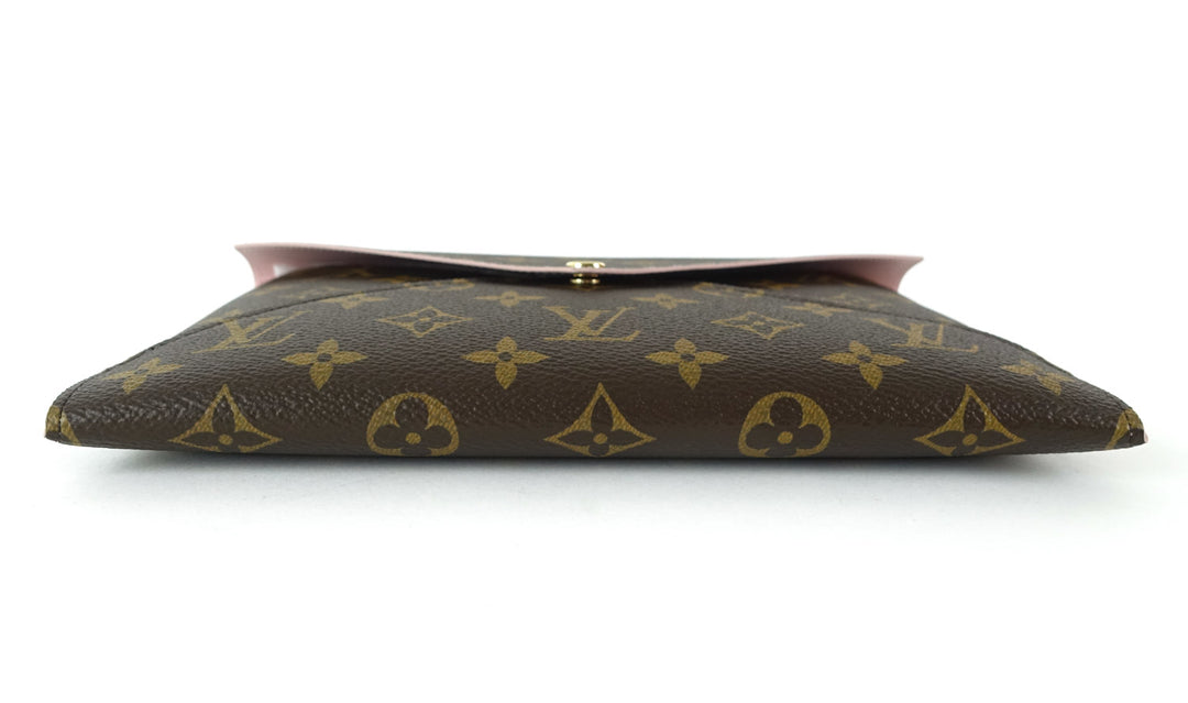 kirigami large monogram canvas clutch bag