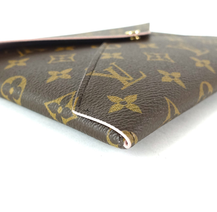 kirigami large monogram canvas clutch bag