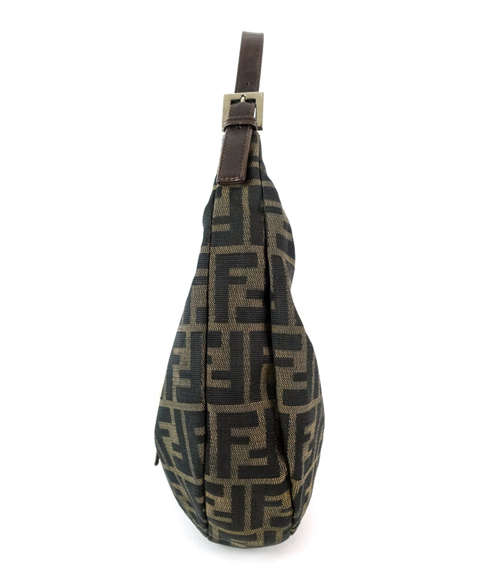 monogram canvas looped handle hobo bag