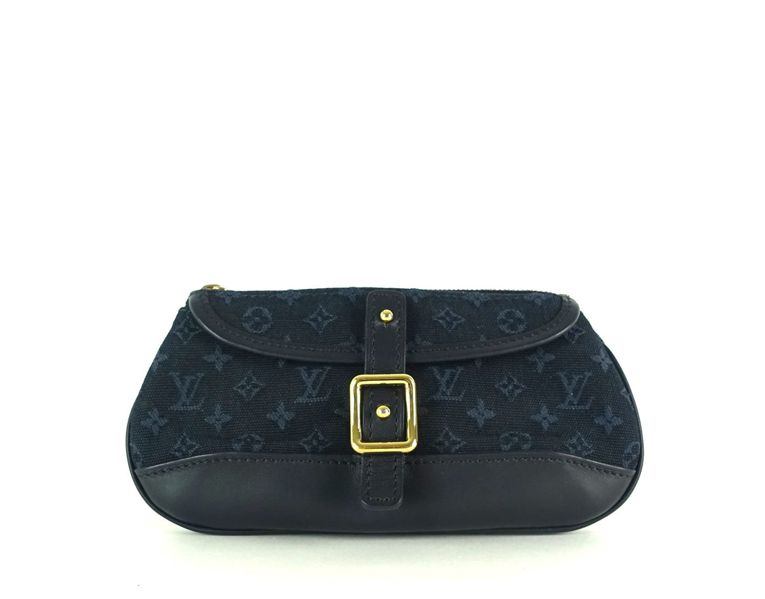 anne sophie mini lin canvas clutch bag