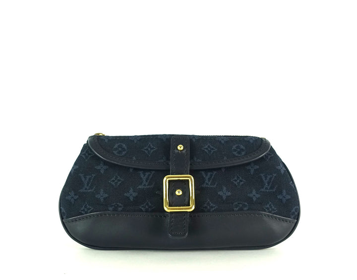 anne sophie mini lin canvas clutch bag