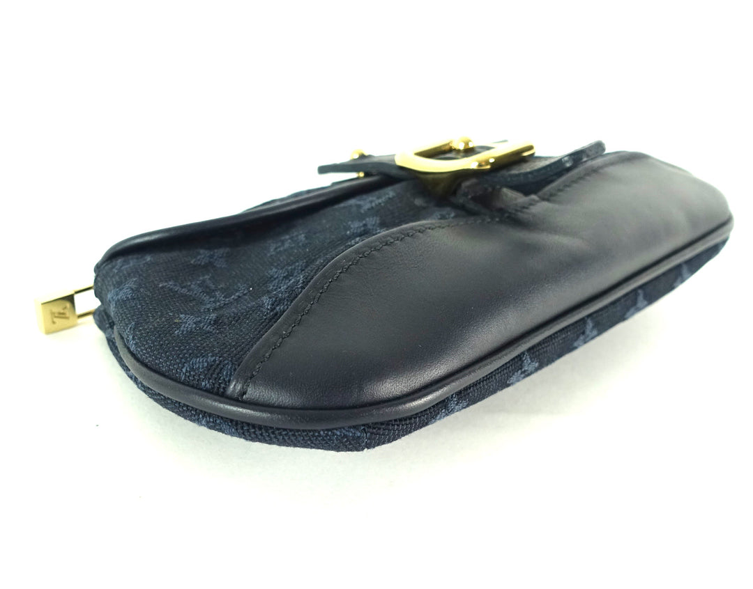 anne sophie mini lin canvas clutch bag