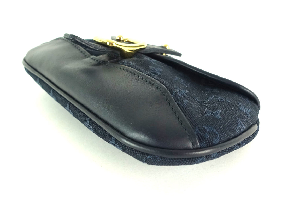 anne sophie mini lin canvas clutch bag