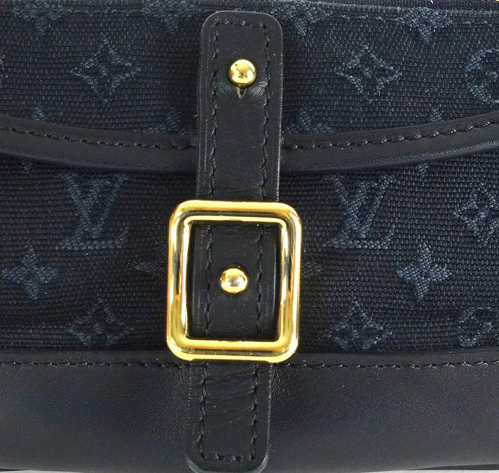 anne sophie mini lin canvas clutch bag